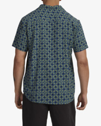2 Dark Botanical Shirt Blue UVYWT00145 RVCA