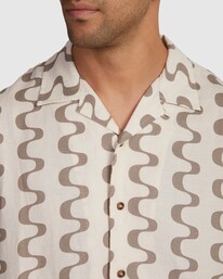3 Happy Hour Shirt Beige UVYWT00146 RVCA