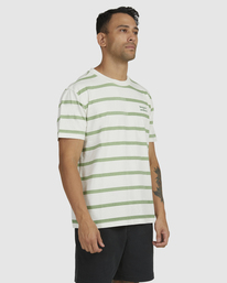 4 Del Ray Stripe Tee White UVYZT00357 RVCA