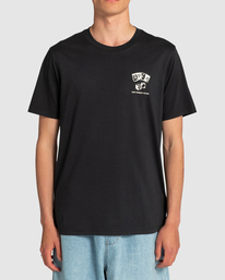 2 Vices - Maglietta da Uomo Black UVYZT00401 RVCA