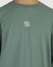 4 RVCA STREETS LONG SLEEVE T-SHIRT Green UVYZT00409 RVCA