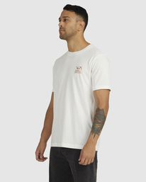 3 Cranes - Maglietta da Uomo White UVYZT00413 RVCA