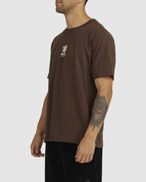 1 RADIO PALMS T-SHIRT Brown UVYZT00420 RVCA