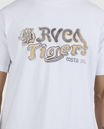 3 BANGALORE TIGER T-SHIRT White UVYZT00502 RVCA