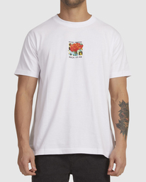 1 BEAUTY OF RVCA T-SHIRT White UVYZT00513 RVCA