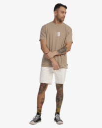 5 VA TORN T-SHIRT Brown UVYZT00529 RVCA