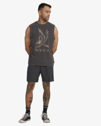 4 KRAK EAGLE MUSCLE Black UVYZT00536 RVCA