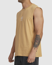 1 RVCA STRATOS MUSCLE Beige UVYZT00537 RVCA