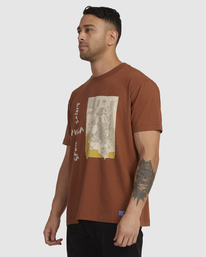 3 Spun Collage - T-Shirt Unisex Braun UVYZT00579 RVCA