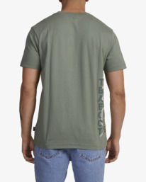 2 RVCA Offset T-Shirt Green UVYZT00586 RVCA