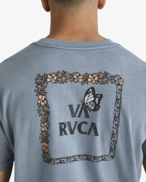 3 Break Away T-Shirt Blue UVYZT00590 RVCA