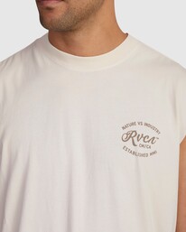3 Cafe Muscle White UVYZT00613 RVCA