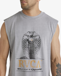 3 King Kobra Muscle Grey UVYZT00615 RVCA