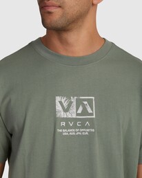 3 Desert Flower T-Shirt Green UVYZT00629 RVCA