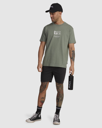 4 Desert Flower T-Shirt Green UVYZT00629 RVCA