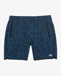 0 Yogger Stretch Elastic Waist Shorts 17" Blue V201TRYS RVCA