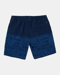1 Yogger Stretch Elastic Waist Shorts 17" Blue V201TRYS RVCA