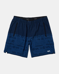 0 Yogger Stretch Elastic Waist Shorts 17" Blue V201TRYS RVCA