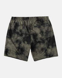 1 Yogger Stretch Elastic Waist Shorts 17" Brown V201TRYS RVCA