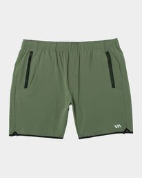 0 Yogger Stretch Elastic Waist Shorts 17" Green V201TRYS RVCA
