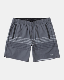 0 Yogger Stretch Elastic Waist Shorts 17" Black V201TRYS RVCA