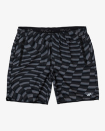 0 Yogger Stretch Elastic Waist Shorts 17" Black V201TRYS RVCA