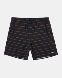 0 Yogger Stretch Elastic Waist Shorts 17" Black V201TRYS RVCA