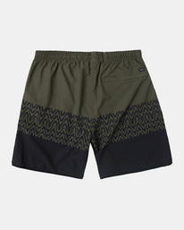 1 Yogger Stretch Elastic Waist Shorts 17" Black V201TRYS RVCA