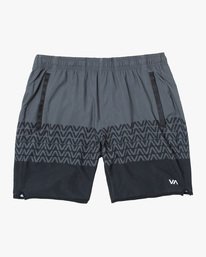 0 Yogger Stretch Elastic Waist Shorts 17" Black V201TRYS RVCA