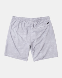 1 Yogger Stretch Elastic Waist Shorts 17" White V201TRYS RVCA