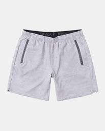 0 Yogger Stretch Elastic Waist Shorts 17" White V201TRYS RVCA