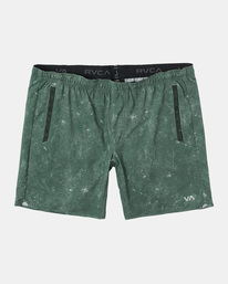 0 Yogger Stretch Elastic Waist Shorts 17" White V201TRYS RVCA