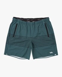 0 YOGGER STRETCH ATHLETIC SHORTS 17" Blue V201TRYS RVCA