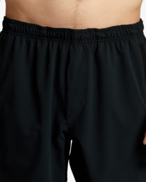 14 YOGGER STRETCH ATHLETIC SHORTS 17" Black V201TRYS RVCA