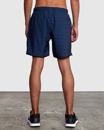 3 Yogger Stretch Elastic Waist Shorts 17" Blue V201TRYS RVCA