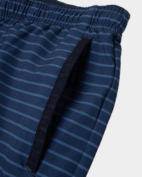 12 Yogger Stretch Elastic Waist Shorts 17" Blue V201TRYS RVCA