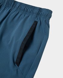 12 Yogger Stretch Elastic Waist Shorts 17" Blue V201TRYS RVCA