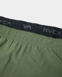 11 Yogger Stretch Elastic Waist Shorts 17" Green V201TRYS RVCA