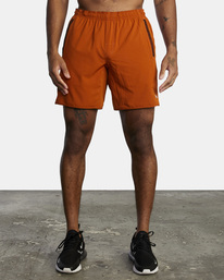 1 Yogger Stretch Elastic Waist Shorts 17" Black V201TRYS RVCA