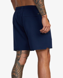 6 YOGGER STRETCH ATHLETIC SHORTS 17" Blue V201TRYS RVCA