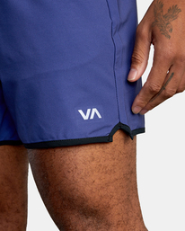 3 Yogger Stretch Elastic Waist Shorts 17" Purple V201TRYS RVCA