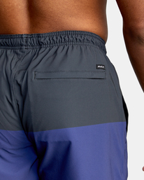 7 Yogger Stretch Elastic Waist Shorts 17" Purple V201TRYS RVCA