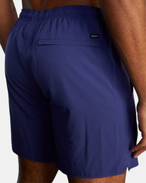 8 Yogger Stretch Elastic Waist Shorts 17" Purple V201TRYS RVCA