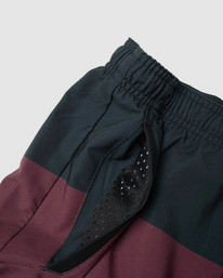14 Yogger Stretch Elastic Waist Shorts 17" Red V201TRYS RVCA