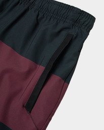 15 Yogger Stretch Elastic Waist Shorts 17" Red V201TRYS RVCA