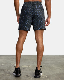 3 Yogger Stretch Elastic Waist Shorts 17" Grey V201TRYS RVCA