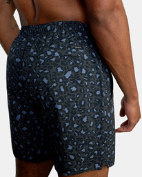 11 Yogger Stretch Elastic Waist Shorts 17" Grey V201TRYS RVCA