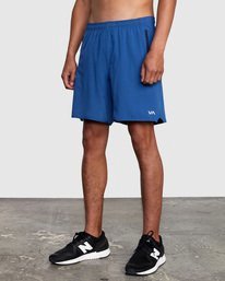 3 YOGGER STRETCH ATHLETIC SHORTS 17" Blue V201TRYS RVCA