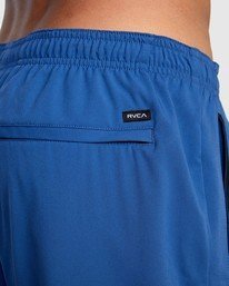 7 YOGGER STRETCH ATHLETIC SHORTS 17" Blue V201TRYS RVCA