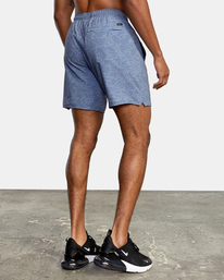 5 Yogger Stretch Elastic Waist Shorts 17" White V201TRYS RVCA